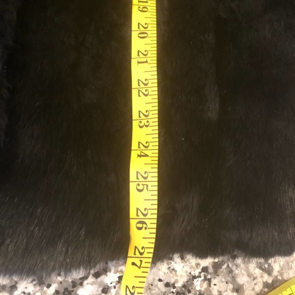 Vintage France Black rabbit fur coat M - Picture 7 of 11